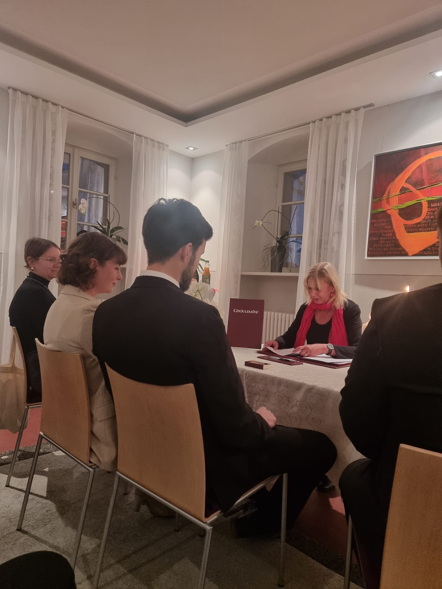 Martina während einer Trauung